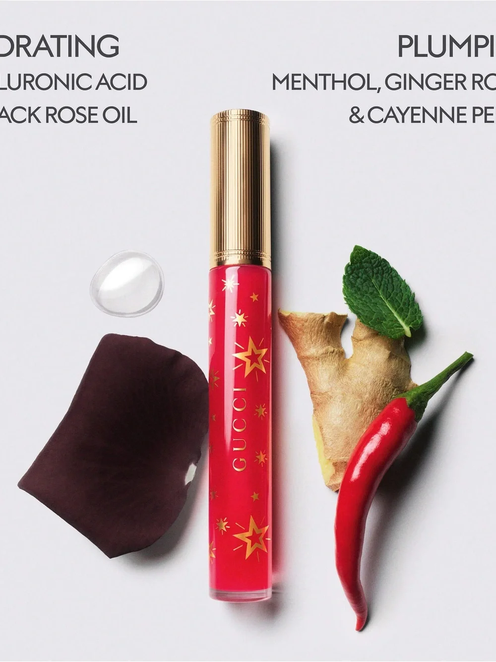 Gucci Hydrating Plumping Lip Gloss - 526 teresina red